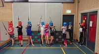 Archery tag in de gymzaal