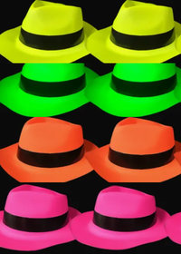 blackligth neon hoeden